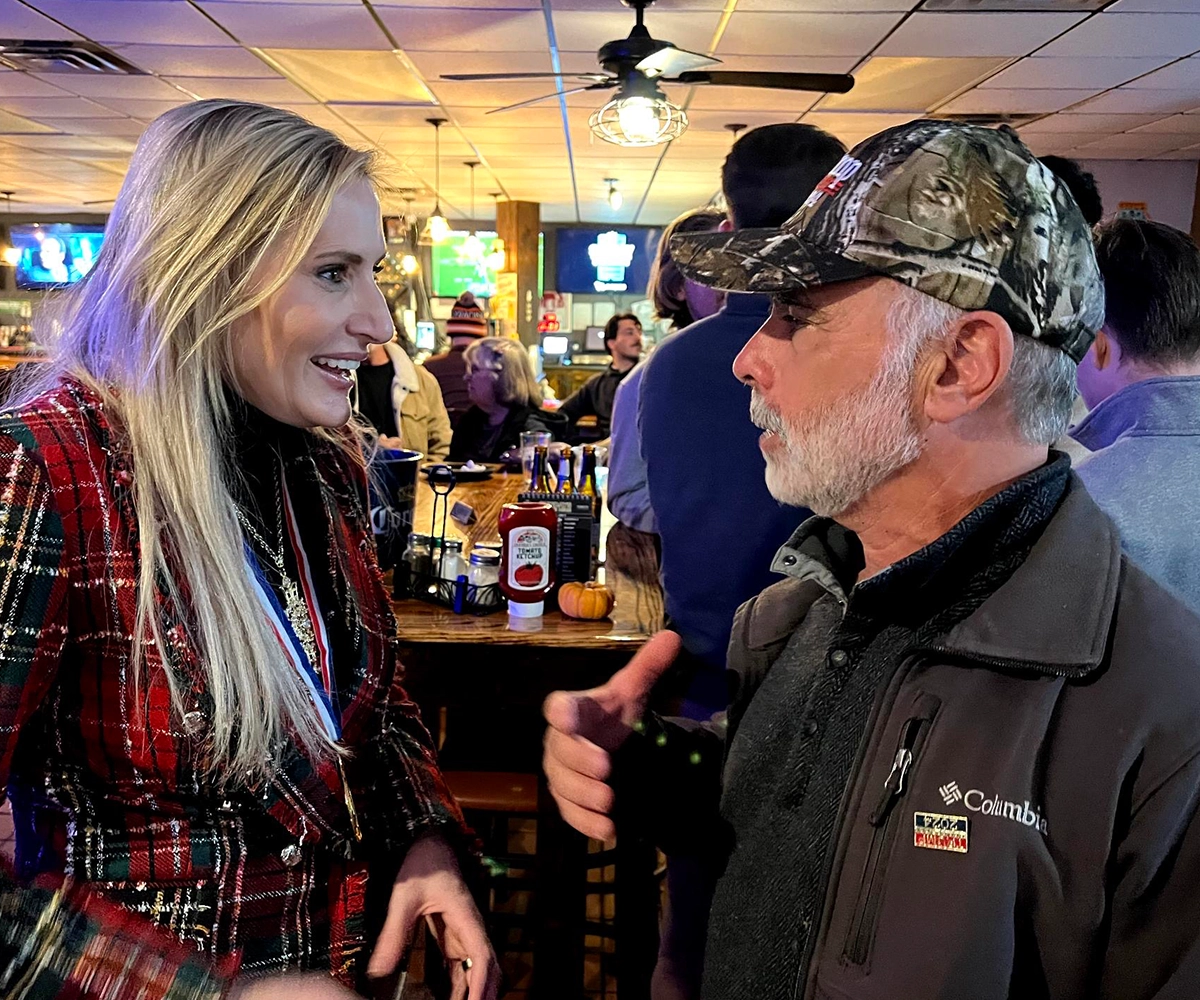Dan speaking with Florida Congresswoman Laura Lee.